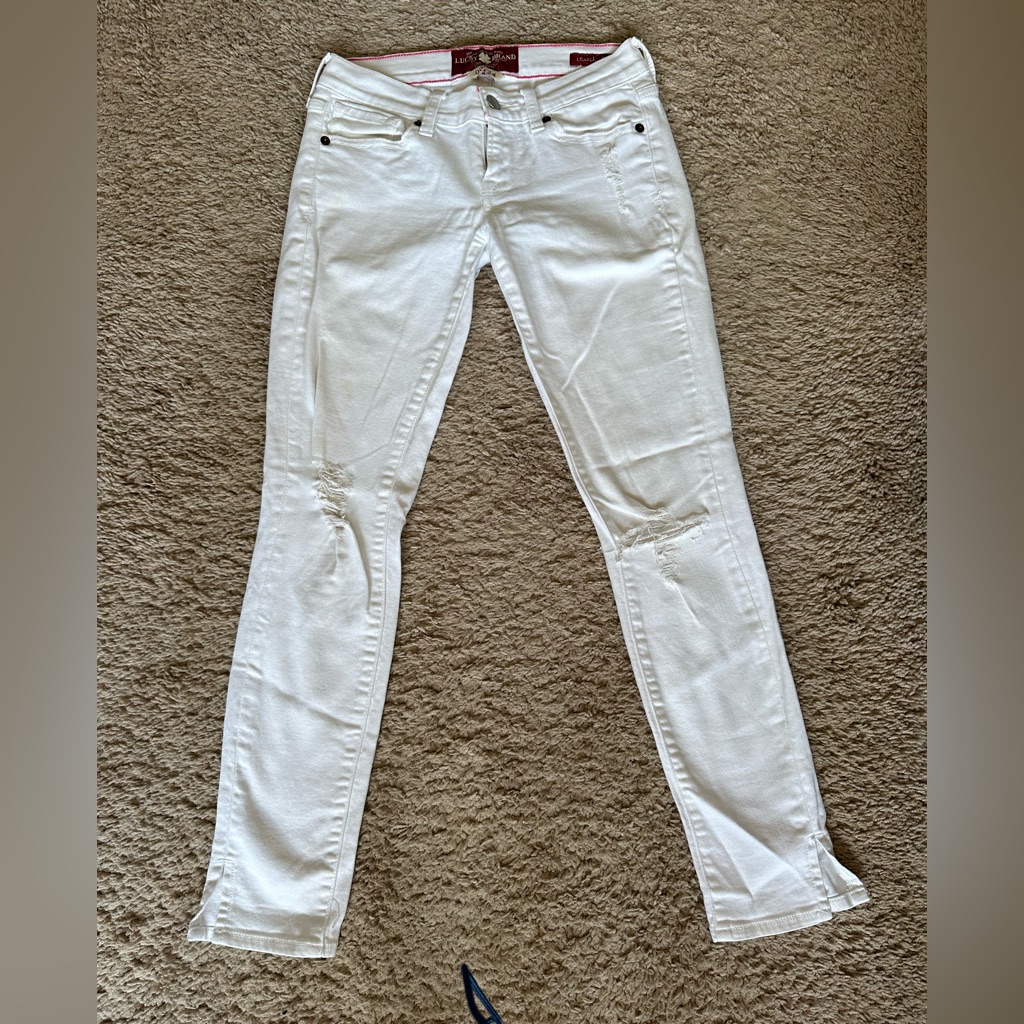 Lucky Brand White Jeans Size 00